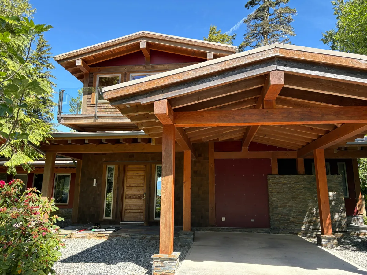 Custom home exterior