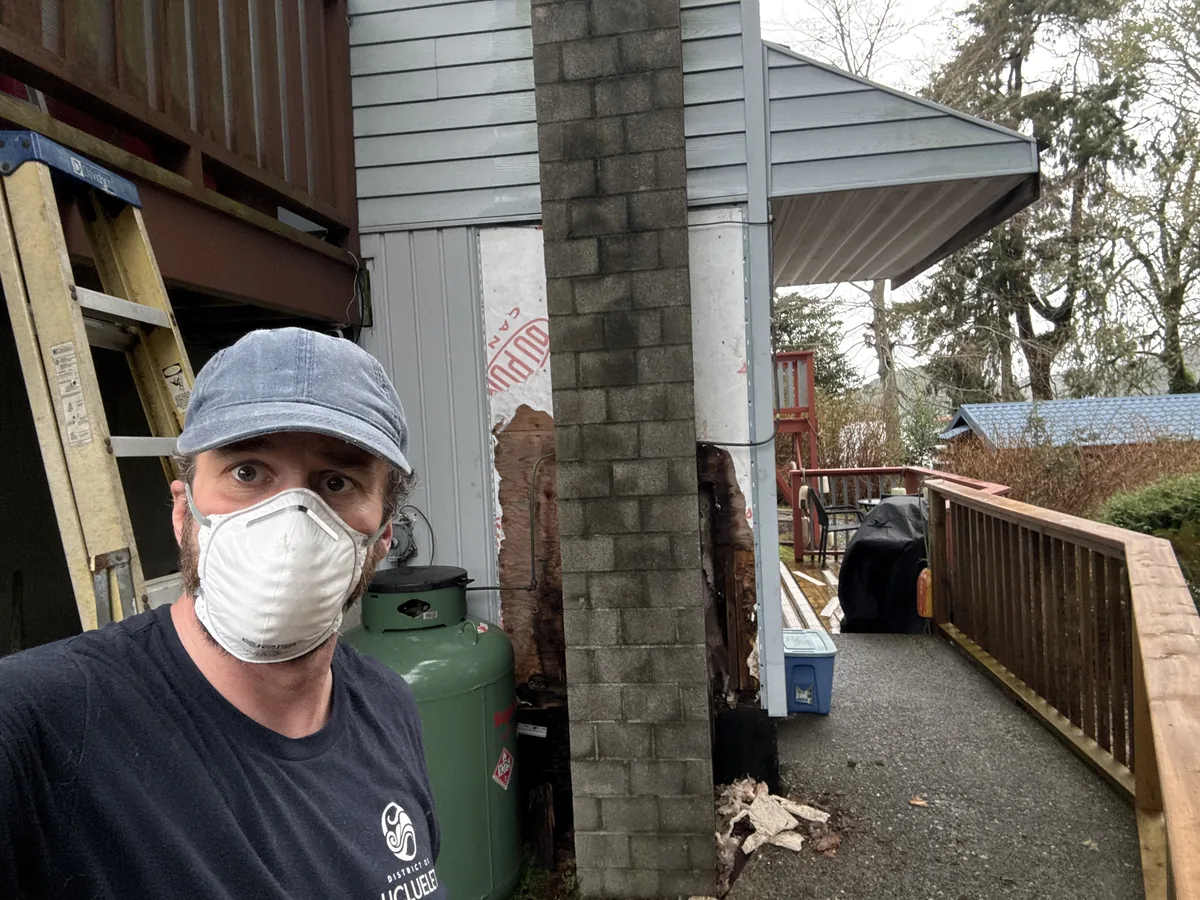 Exterior water damage repair